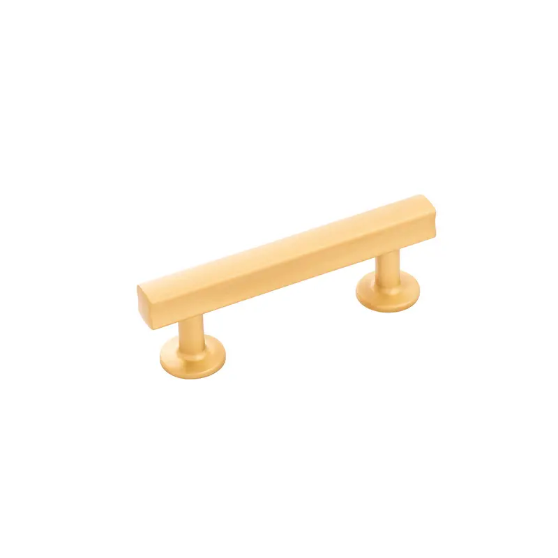 Woodward Cabinet Pull – 3" Ctc, Brushed Golden Brass 1