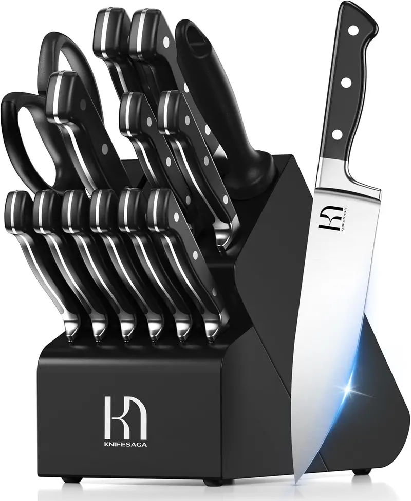 X4 Pro 15-Piece Knife Set – Full-Tang Blades With Modern Handle Design 1