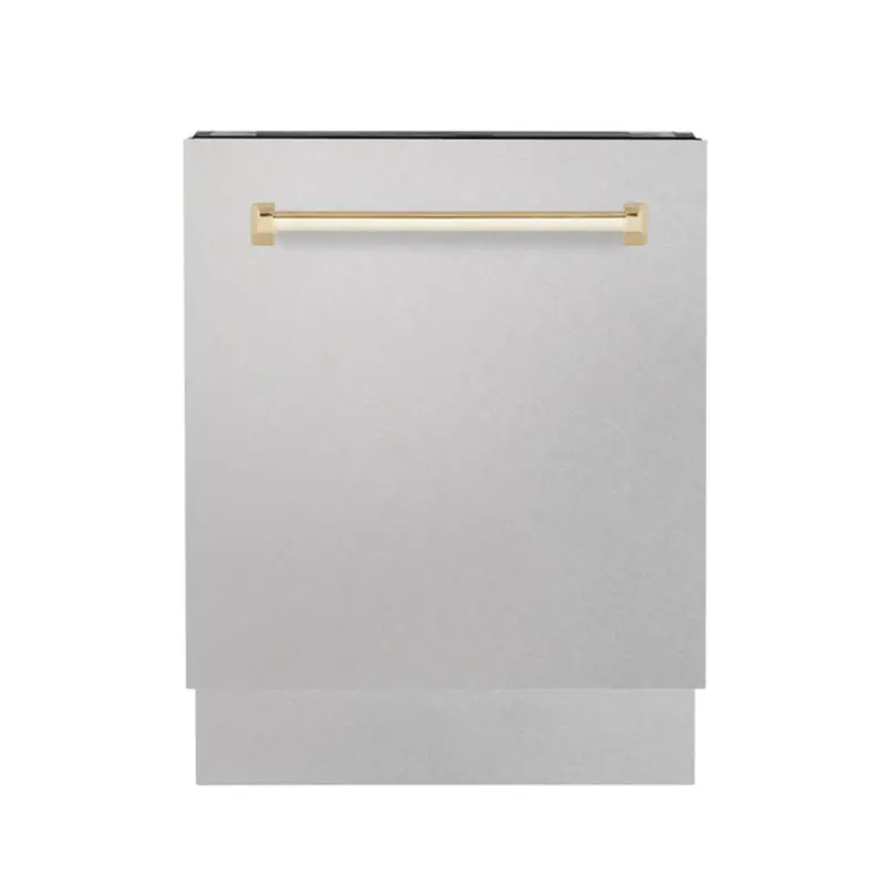 Zline Autograph Edition Dishwasher – 24" Tall-Tub, Top-Control, Durasnow Stainless Steel Finish 1