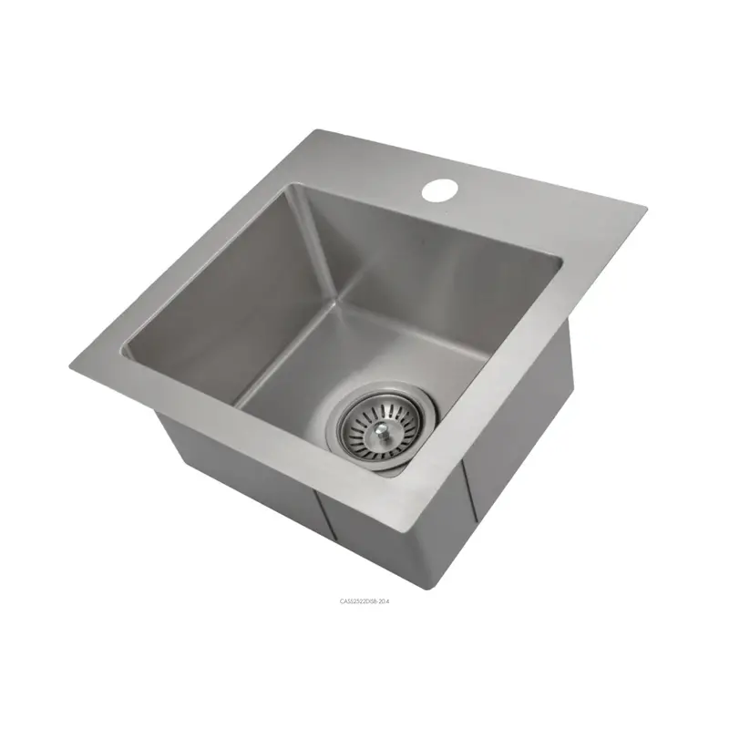 Zline Donner 15-Inch Top-Mount Bar Sink – Sleek Single-Bowl Stainless Steel Design (Sr60S-15T) 1