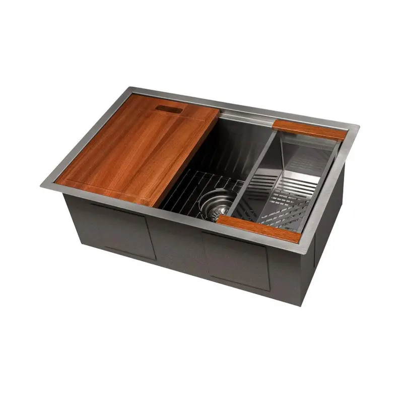 Zline Garmisch 33-Inch Undermount Single-Bowl Stainless Steel Sink – Featuring Bottom Grid & Accessories (Sr60S-33U) 1