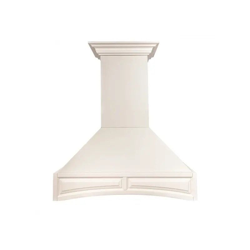 Zline Wooden Wall-Mount Range Hood – White Finish With Integrated Motor 1