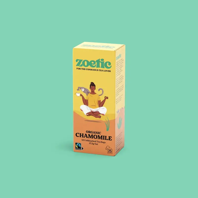 Zoetic Chamomile Herbal Tea – 25 Individually Wrapped Bags 1